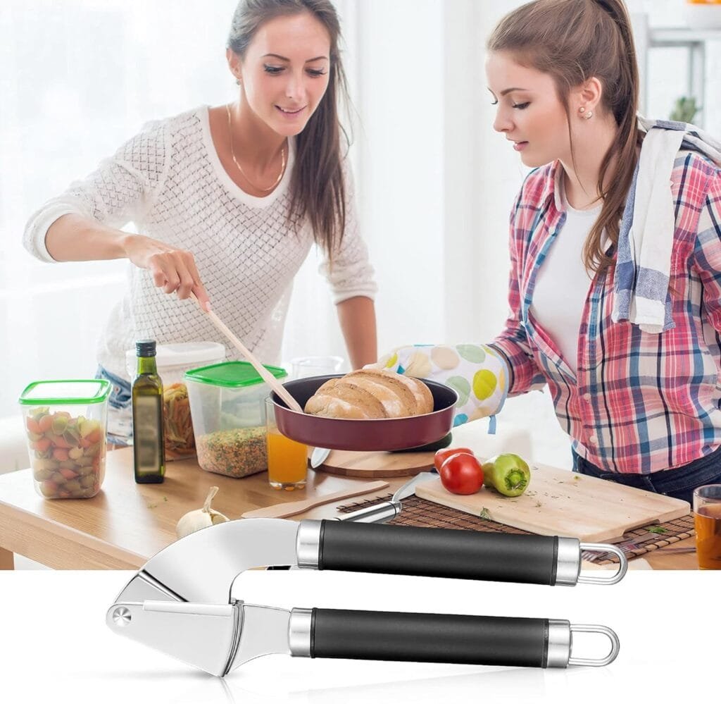 ORBLUE Garlic Press Stainless Steel - Premium Professional Grade Garlic Mincer, Crusher  Peeler Set - Easy Clean, Dishwasher Safe  Rust-proof