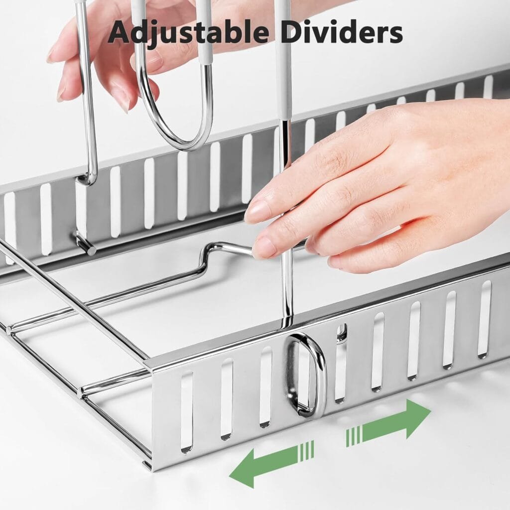 ORDORA 8 Tier Pot and Pan Organizer Rack for Cabinet With 3 DIY Methods, Adjustable Organizer for Pots, Pans and Lids