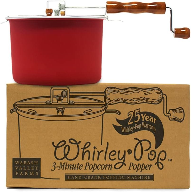 Original Whirley-Pop Popcorn Popper - Nylon Gear - Red