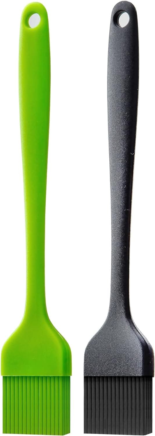 Ortarco Silicone Basting Pastry Brush for Baking Cooking Bbq Grill Spread Oil Butter Sauce 2 Pack