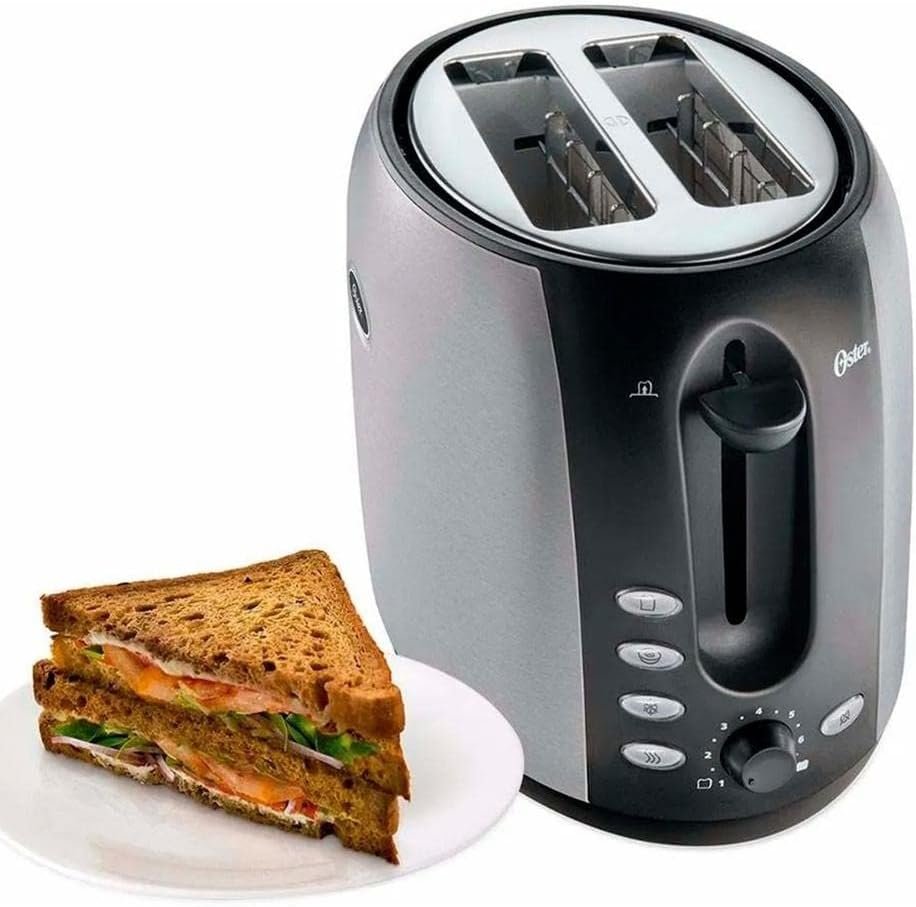 Oster 2 Slice Toaster, Brushed Stainless Steel (TSSTJC5BBK)