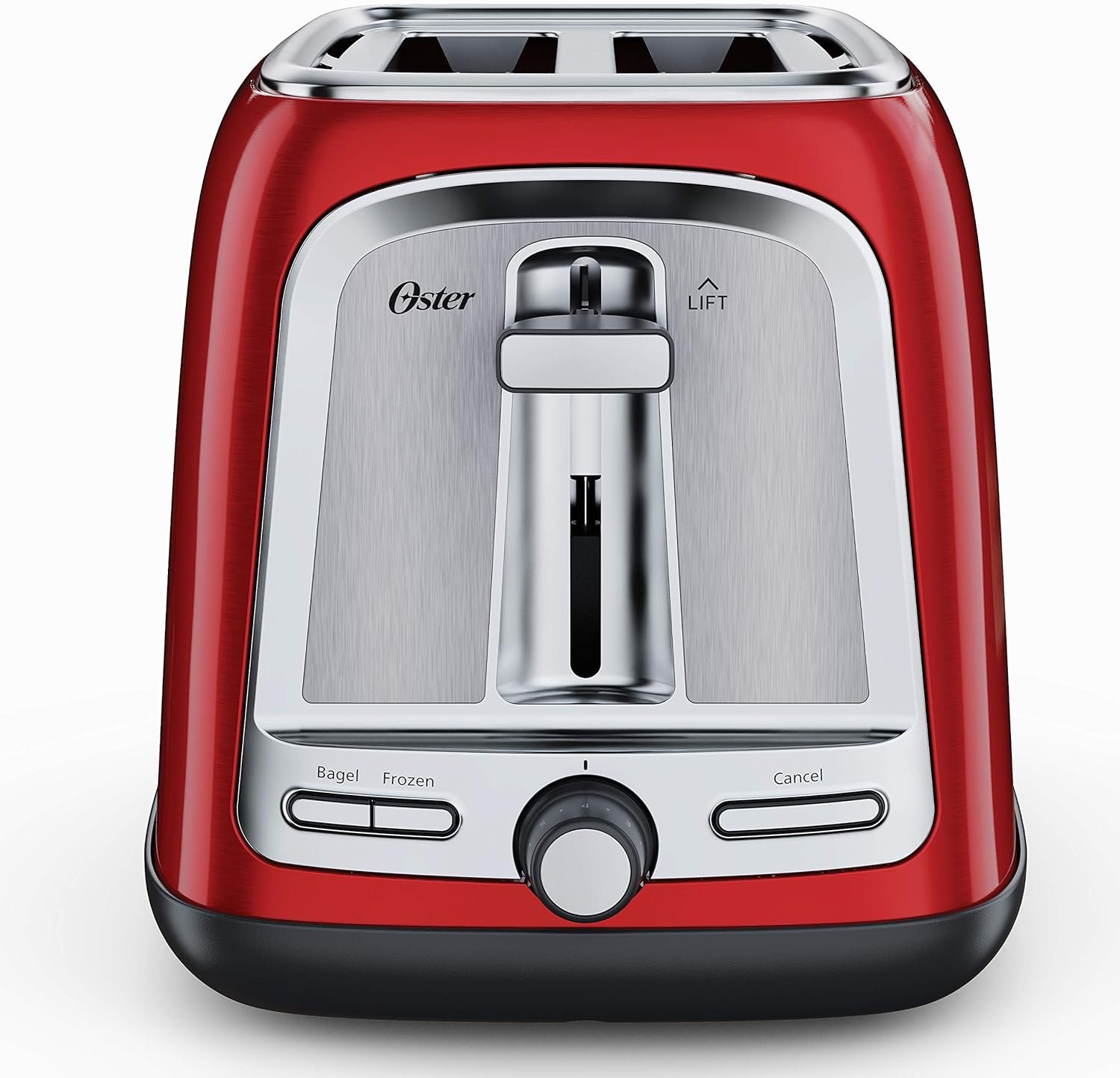 Oster 2-Slice Toaster with Advanced Toast Technology, Candy Apple Red