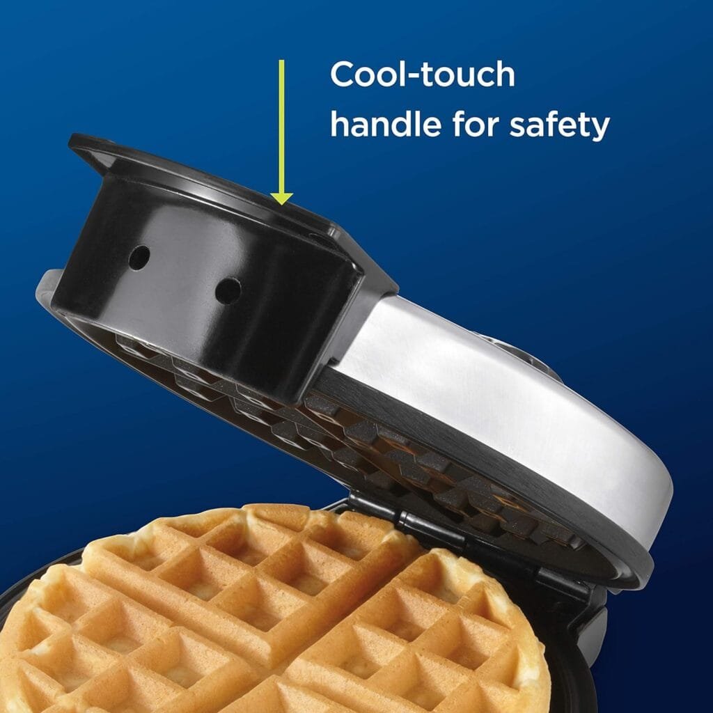 Oster Belgian Waffle Maker with Adjustable Temperature Control, Non-Stick Plates and Cool Touch Handle, Makes 8 Waffles, Stainless Steel Oster Belgian Waffle Maker with Adjustable Temperature Control, Non-Stick Plates and Cool Touch Handle, Makes 8 Waffles, Stainless Steel