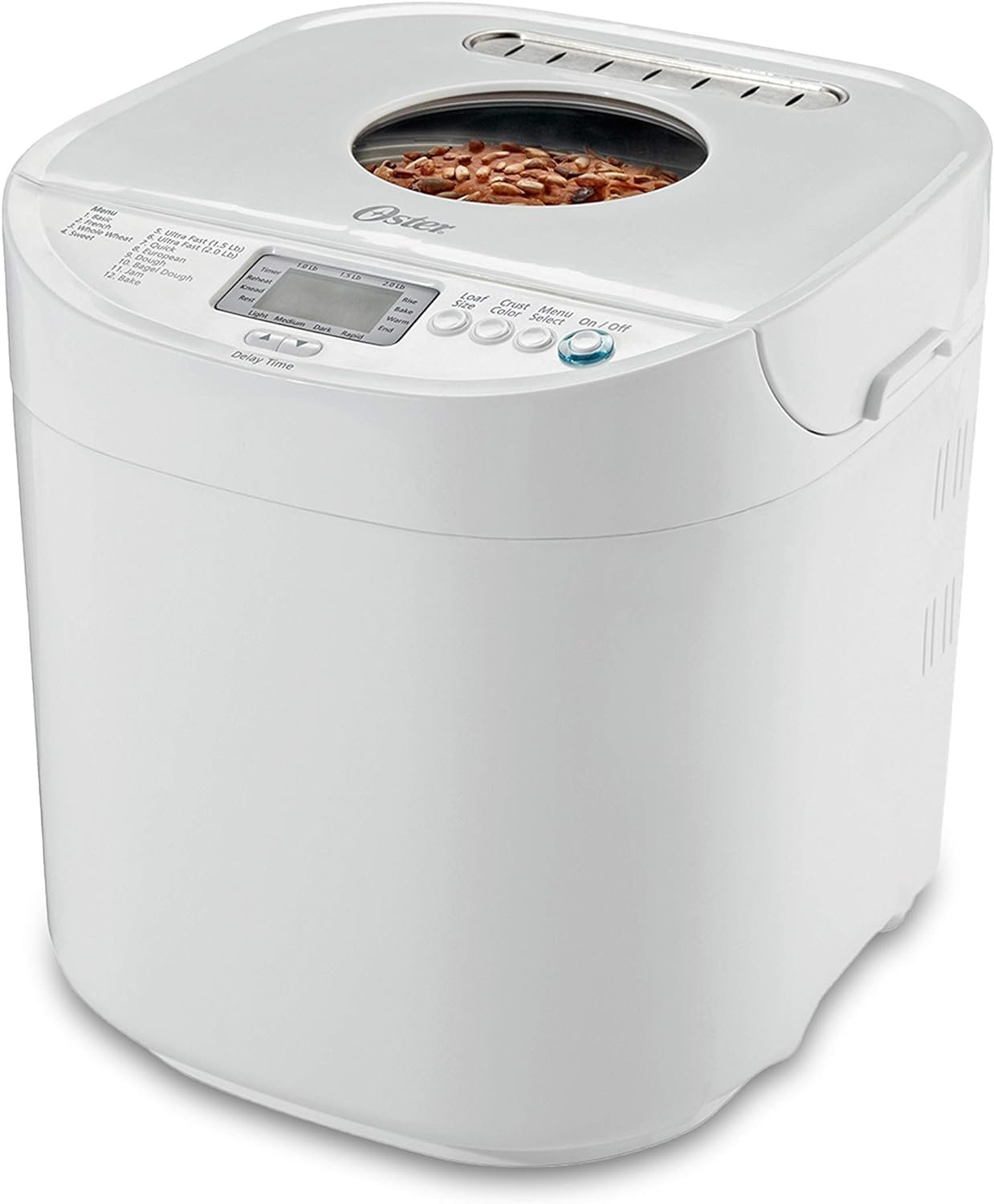 Oster Expressbake Breadmaker, 2-lb. Loaf Capacity, 2 lb, White/Ivory