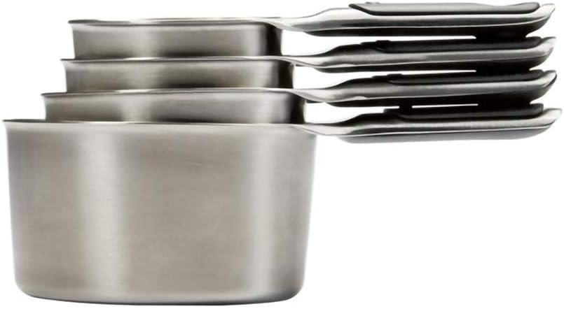 OXO Good Grips 4 Piece Stainless Steel Measuring Cups with Magnetic Snaps