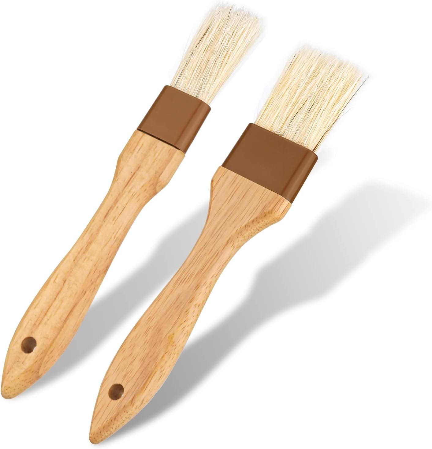 Pastry Basting Brushes, 2PCS Oil Brushes Boar Bristle Brushes BBQ Brushes for Sauce BBQ Basting Brush Kitchen Brush for Oil Egg Spread Marinade Sauce (2 Specifications) Pastry Basting Brushes, 2PCS Oil Brushes Boar Bristle Brushes BBQ Brushes for Sauce BBQ Basting Brush Kitchen Brush for Oil Egg Spread Marinade Sauce (2 Specifications)