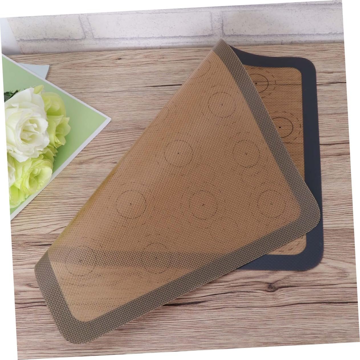 Pastry Mat Silicone Fondant Mat Baking Pad Toaster Oven Pan Pad for Rolling Dough Non Stick Pads Dough Pad Silicone Pad Baking Tools Silicone Baking Mat To Bake Bakeware