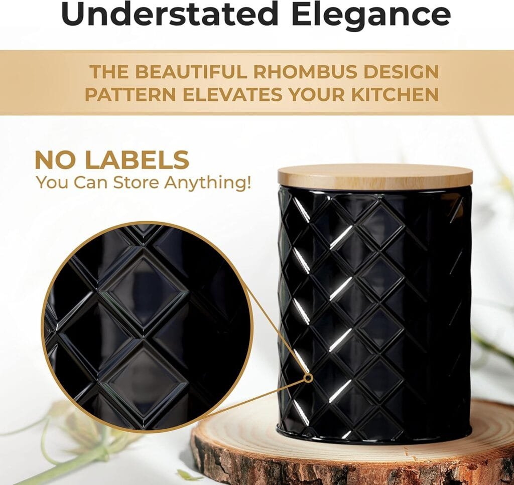 Pebble Stem White Metal Canisters Sets for the Kitchen Counter, Kitchen Canisters Set of 4, Airtight Lids, Sugar and Flour Containers for Countertop, Coffee and Tea Storage, Farmhouse Decor Pebble Stem White Metal Canisters Sets for the Kitchen Counter, Kitchen Canisters Set of 4, Airtight Lids, Sugar and Flour Containers for Countertop, Coffee and Tea Storage, Farmhouse Decor