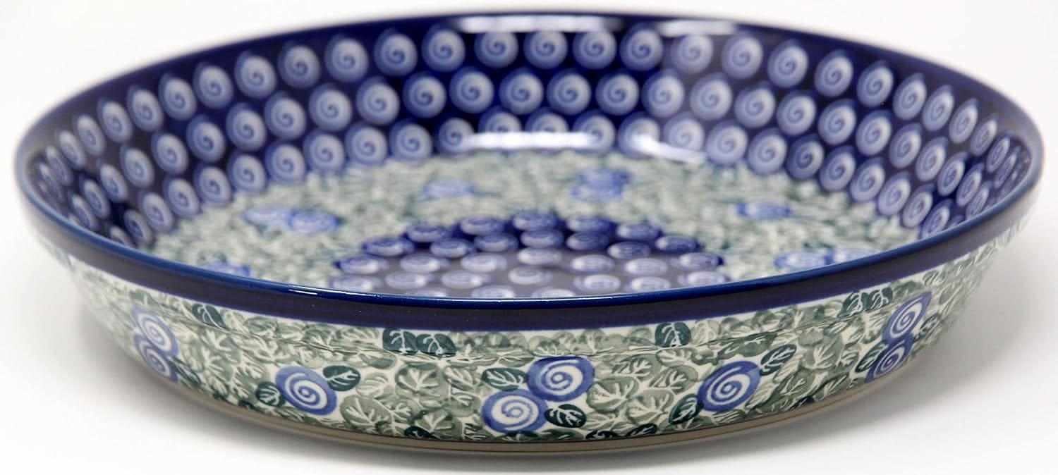 Polish Pottery Dish Pie Plate 10 Diameter From Zaklady Ceramiczne Boleslawiec 1073a Pattern