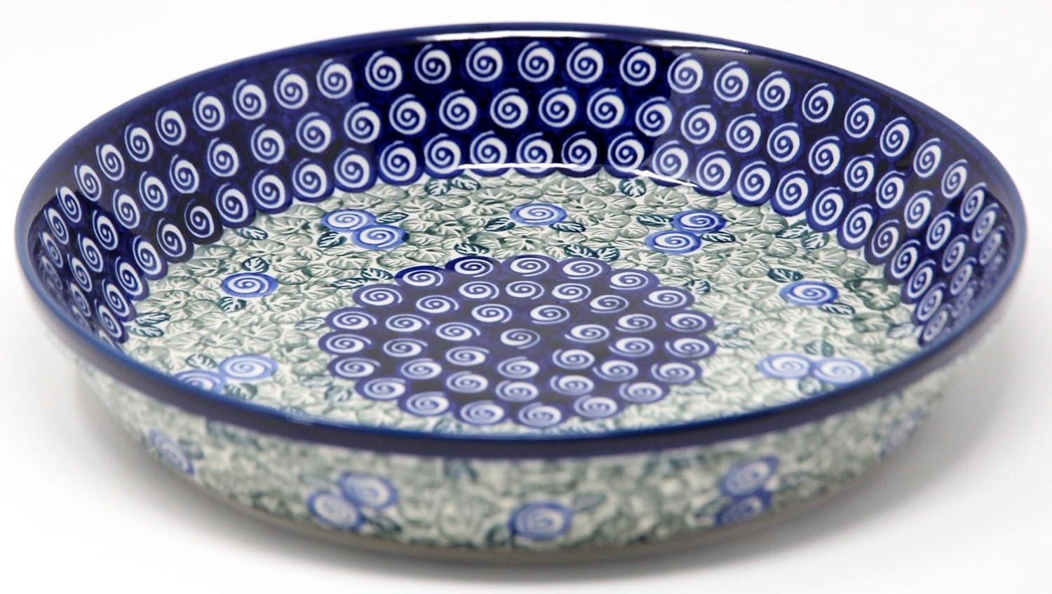 Polish Pottery Dish Pie Plate 10 Diameter From Zaklady Ceramiczne Boleslawiec 1073a Pattern