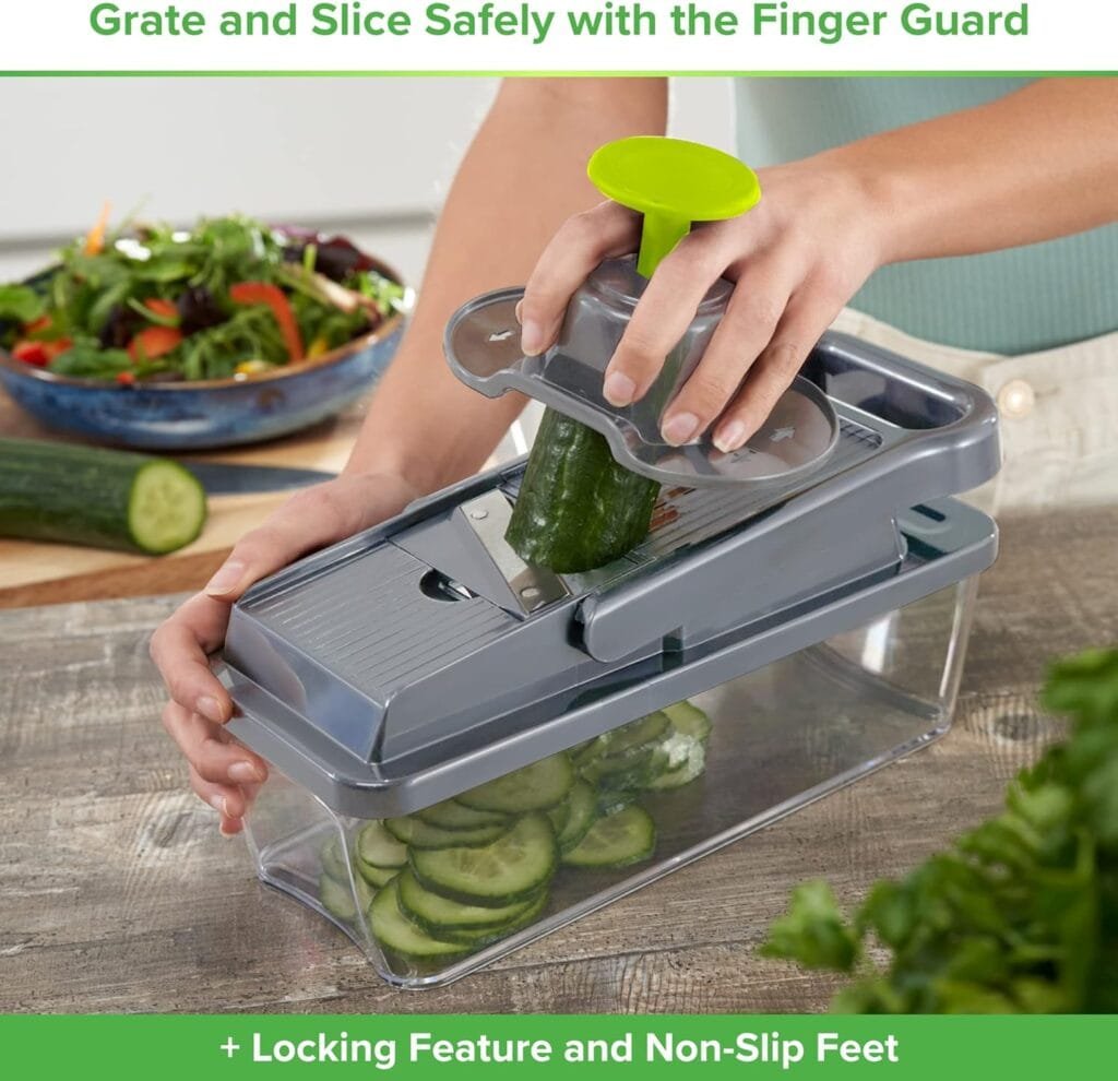 PrepNaturals Vegetable Chopper with Container, Veggie Chopper - Chopper Vegetable Cutter, Food Chopper Onion Chopper - Onion Chopper Dicers, Choppers, Mandoline Slicer for Kitchen (9-in-1 Black) PrepNaturals Vegetable Chopper with Container, Veggie Chopper - Chopper Vegetable Cutter, Food Chopper Onion Chopper - Onion Chopper Dicers, Choppers, Mandoline Slicer for Kitchen (9-in-1 Black)