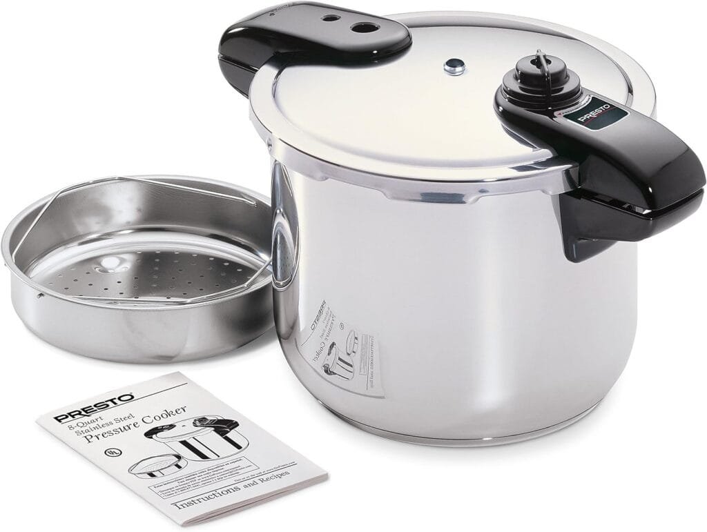 Presto 01370 8-Quart Stainless Steel Pressure Cooker