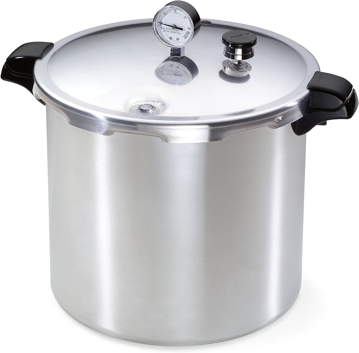 presto-01781-pressure-canner-and-cooker-23-qt-silver - Cooking Appliance World
