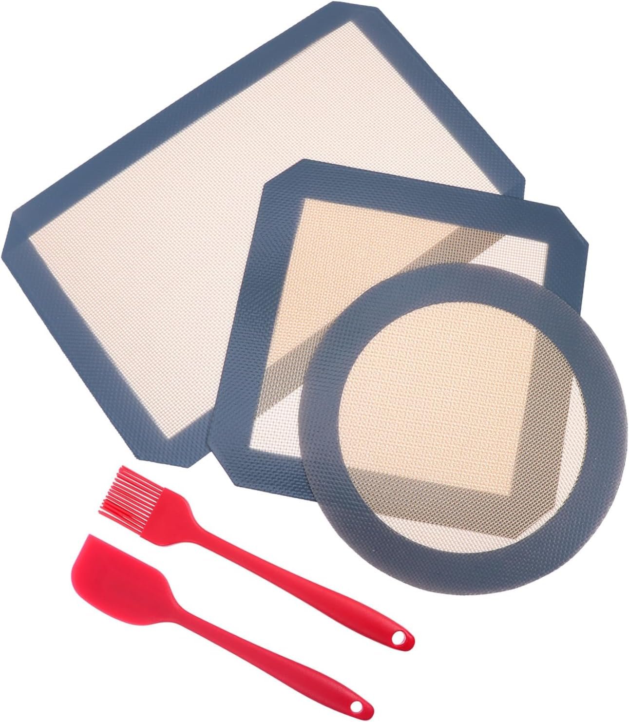 PRETYZOOM 1 Set 5pcs Silicone Baking Mat Nonstick Baking Pan Non Stick Baking Liners Silicone Scraper Pastry Mat Non-stick Pastry Nonstick Baking Mats Oven To Bake Pot PRETYZOOM 1 Set 5pcs Silicone Baking Mat Nonstick Baking Pan Non Stick Baking Liners Silicone Scraper Pastry Mat Non-stick Pastry Nonstick Baking Mats Oven To Bake Pot