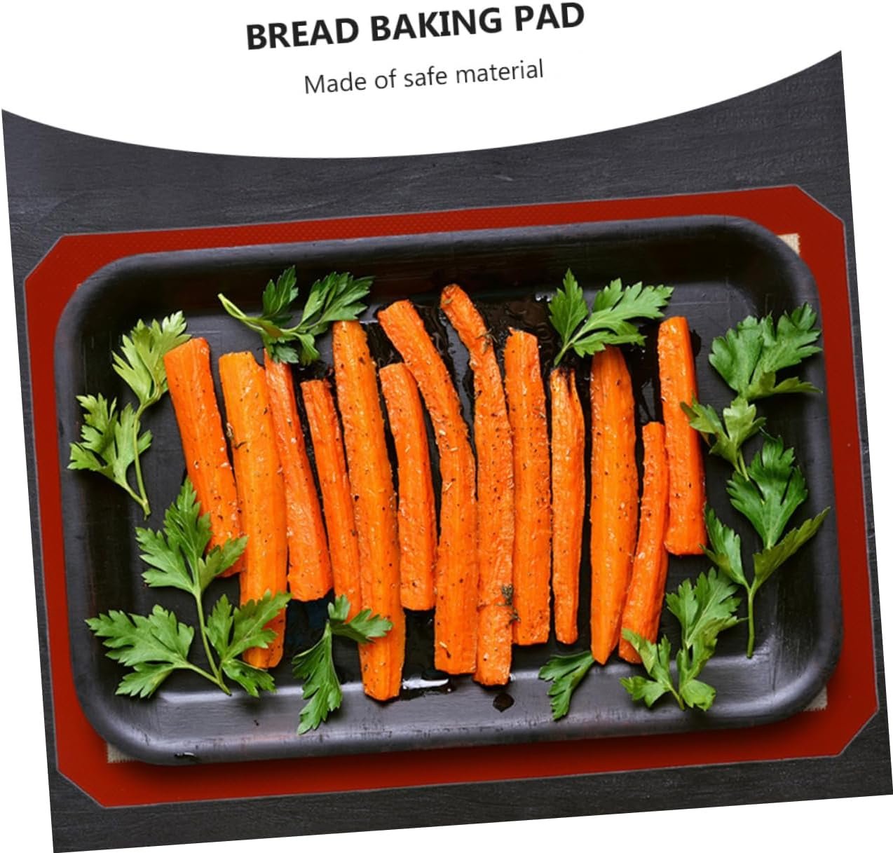 PRETYZOOM Silicone Baking Mat Baking Pan Outdoor Grill Crackers Silicone Pasties Fiberglass Baking Mat Silicone Baking Pad Silicone Grill Mat Outdoor Bbq Oven Lining Red