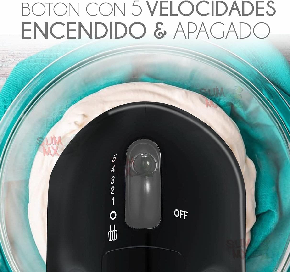 Proctor Silex Easy Mix 5-Speed Electric Hand Mixer with Bowl Rest, Compact and Lightweight, 215 Watts of Peak Power, Black (62511) Proctor Silex Easy Mix 5-Speed Electric Hand Mixer with Bowl Rest, Compact and Lightweight, 215 Watts of Peak Power, Black (62511)