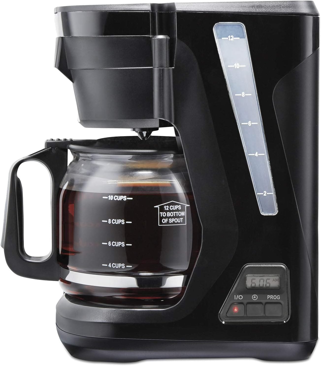 Proctor Silex FrontFill Drip Coffee Maker, Digital Programmable, 12 Cup Glass Carafe, Black and Silver (43685PS) Proctor Silex FrontFill Drip Coffee Maker, Digital Programmable, 12 Cup Glass Carafe, Black and Silver (43685PS)