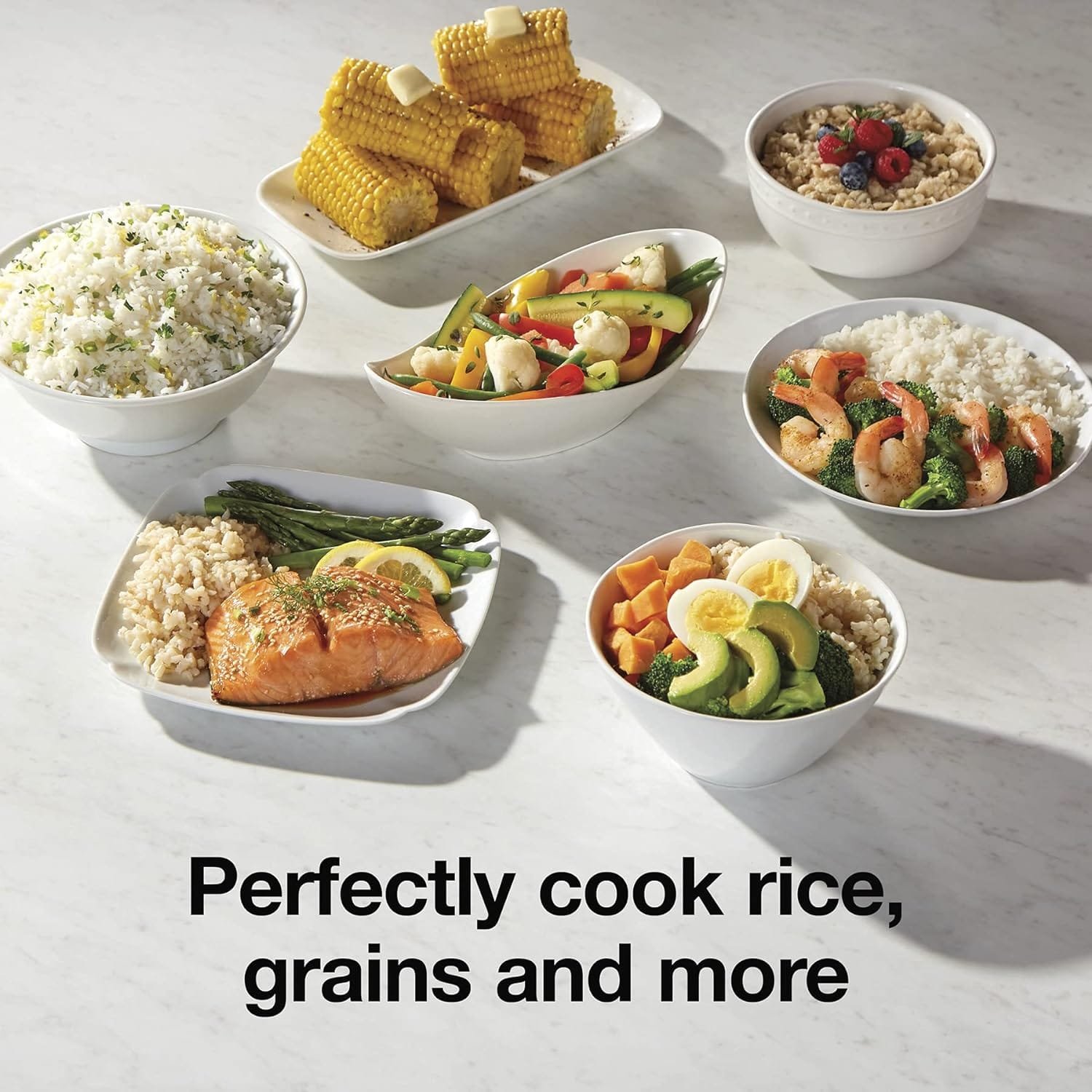 Proctor Silex Rice Cooker Food Steamer Steam and Rinsing Basket, 10 Cups Cooked (5 Cups Uncooked), White Proctor Silex Rice Cooker Food Steamer Steam and Rinsing Basket, 10 Cups Cooked (5 Cups Uncooked), White