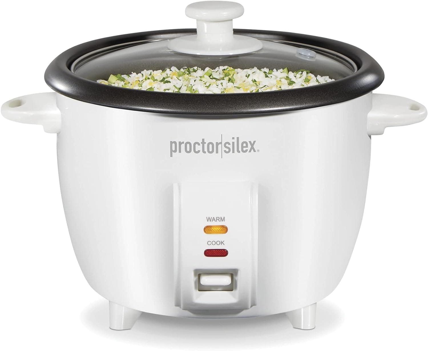 Proctor Silex Rice Cooker Food Steamer Steam and Rinsing Basket, 10 Cups Cooked (5 Cups Uncooked), White Proctor Silex Rice Cooker Food Steamer Steam and Rinsing Basket, 10 Cups Cooked (5 Cups Uncooked), White