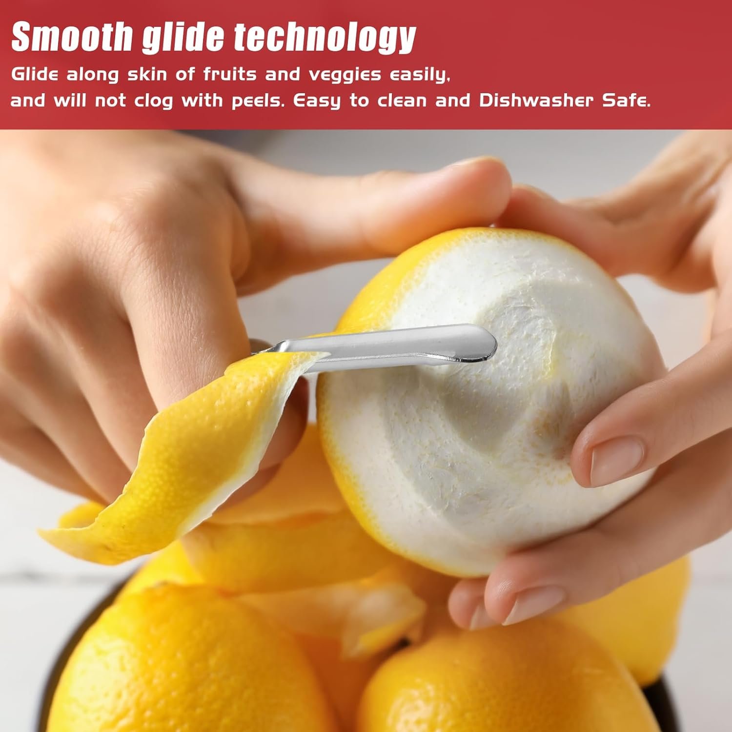 Professional #1071 Vegetable Peeler, Stainless Steel Fruit Potato Peeler, Swivel Vegetable Peeler with Easy Grip Ergonomic Handle  Ultra Sharp Stainless Steel Blades, 7 1/4 Inch Black