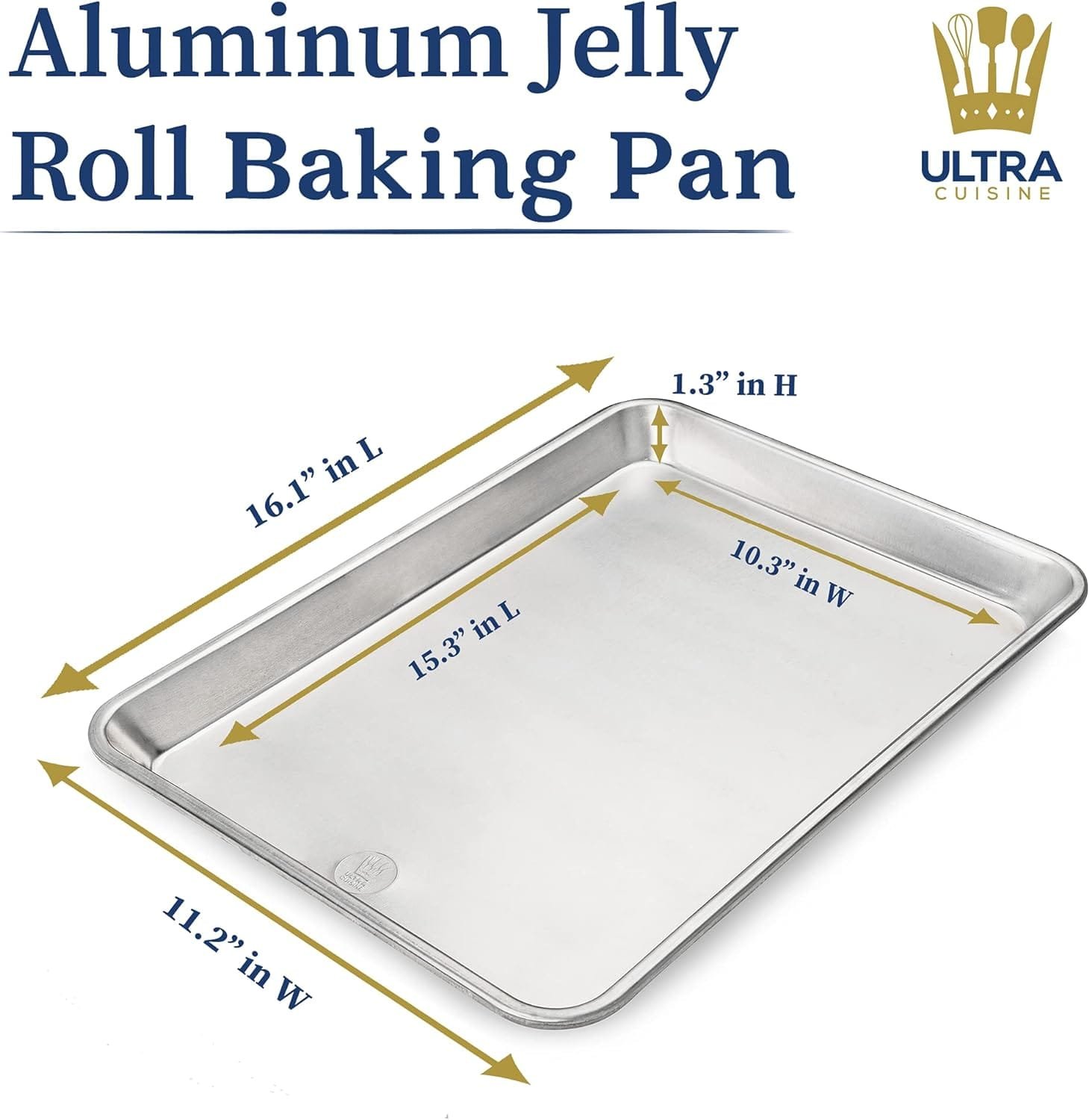 Professional Quarter Sheet Baking Pans - Aluminum Cookie Sheet Set of 2 - Rimmed Baking Sheets for Baking and Roasting - Durable, Oven-safe, Non-toxic, Easy to Clean, Commercial Quality - 9x13-inch Professional Quarter Sheet Baking Pans - Aluminum Cookie Sheet Set of 2 - Rimmed Baking Sheets for Baking and Roasting - Durable, Oven-safe, Non-toxic, Easy to Clean, Commercial Quality - 9x13-inch