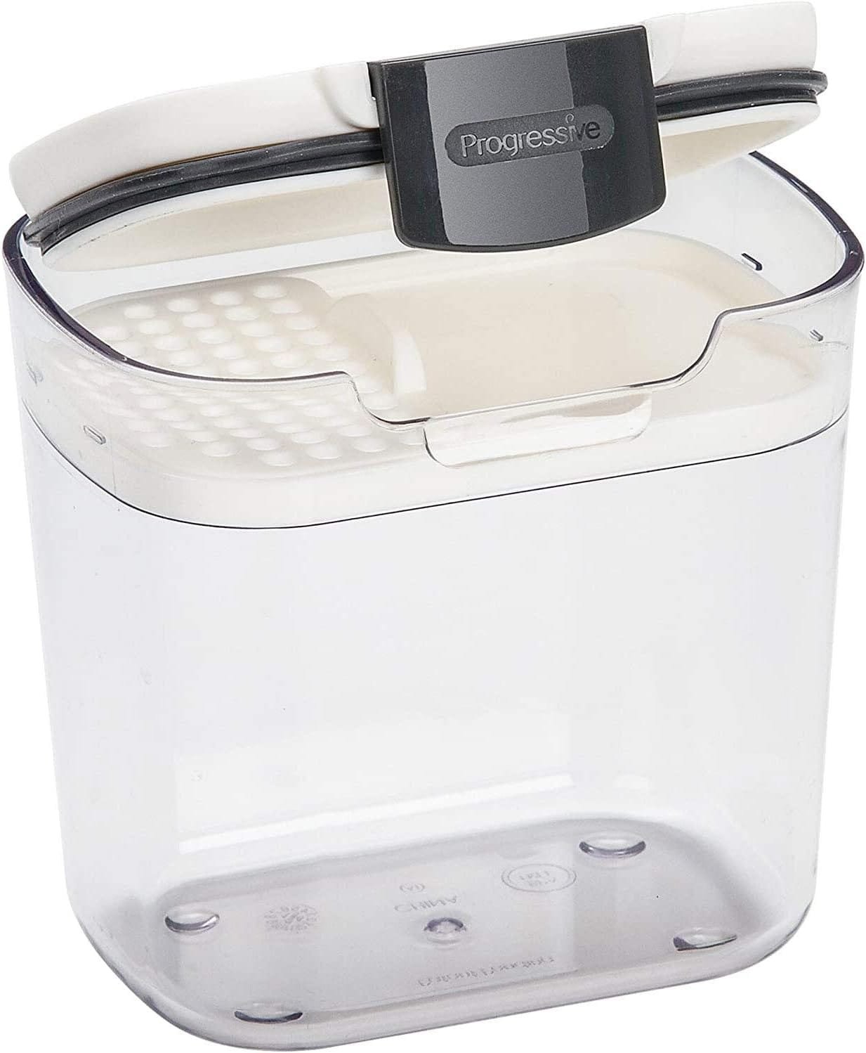 Progressive Prepworks ProKeeper 6 Piece Kitchen Clear Plastic Airtight Food Flour And Sugar Storage Organization Container Baking Canister Set, White Progressive Prepworks ProKeeper 6 Piece Kitchen Clear Plastic Airtight Food Flour And Sugar Storage Organization Container Baking Canister Set, White