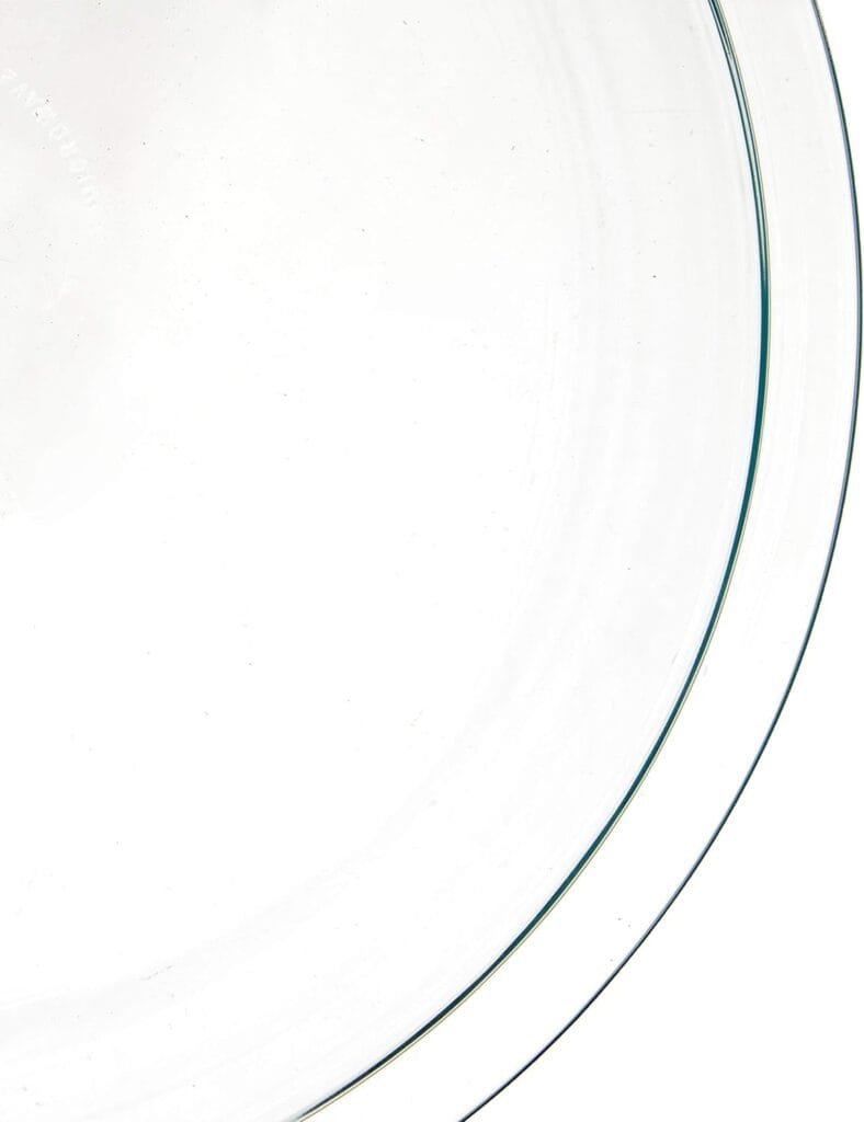 Pyrex 6001003 Glass Bakeware Pie Plate 9 x 1.2 Pack of 2, 5.2, Clear