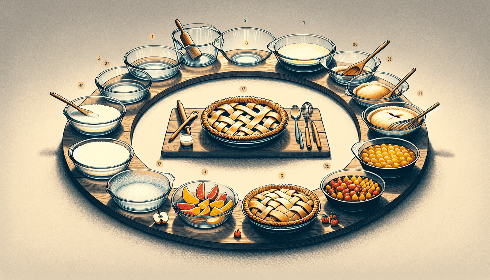 Pyrex Bundle - 2 Items: Bakeware 9-1/2-Inch Scalloped Clear Glass Pie Plates