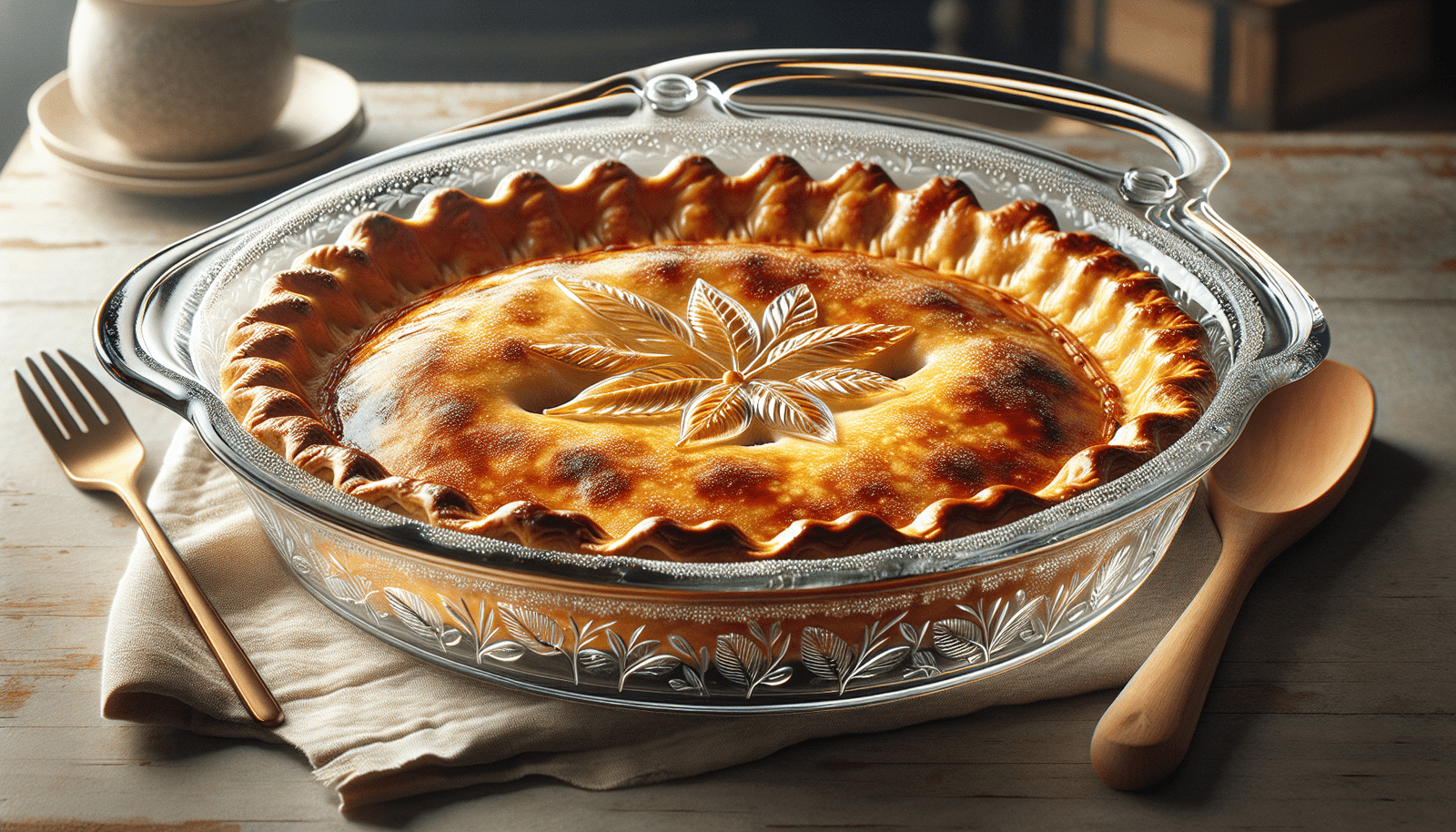 Pyrex Easy Grab 9.5 Glass Pie Plate Pyrex Easy Grab 9.5 Glass Pie Plate