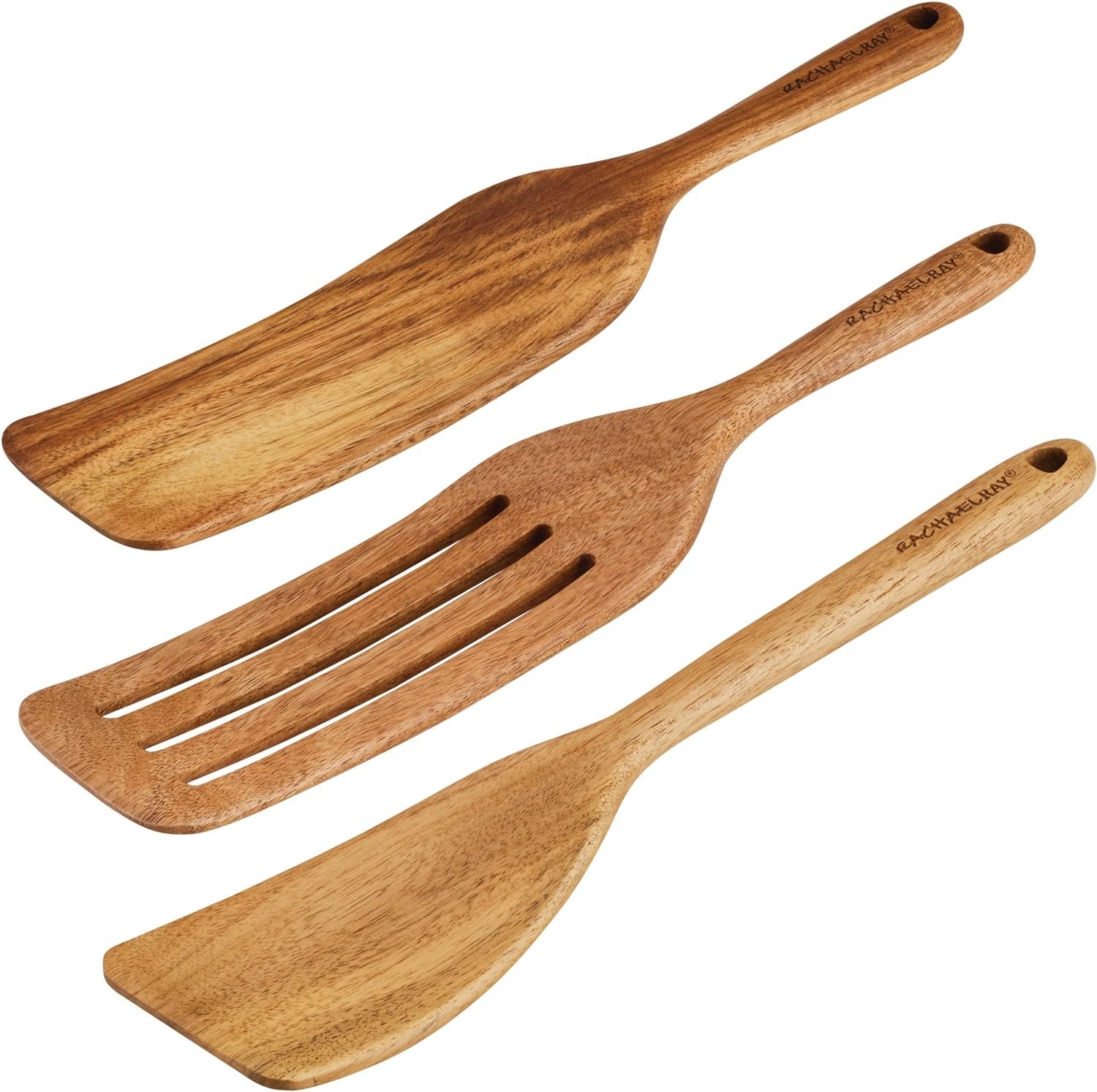 Rachael Ray Tools  Gadgets Kitchen/Cooking/Utensils Set, 3 Piece, Acacia Wood Rachael Ray Tools  Gadgets Kitchen/Cooking/Utensils Set, 3 Piece, Acacia Wood