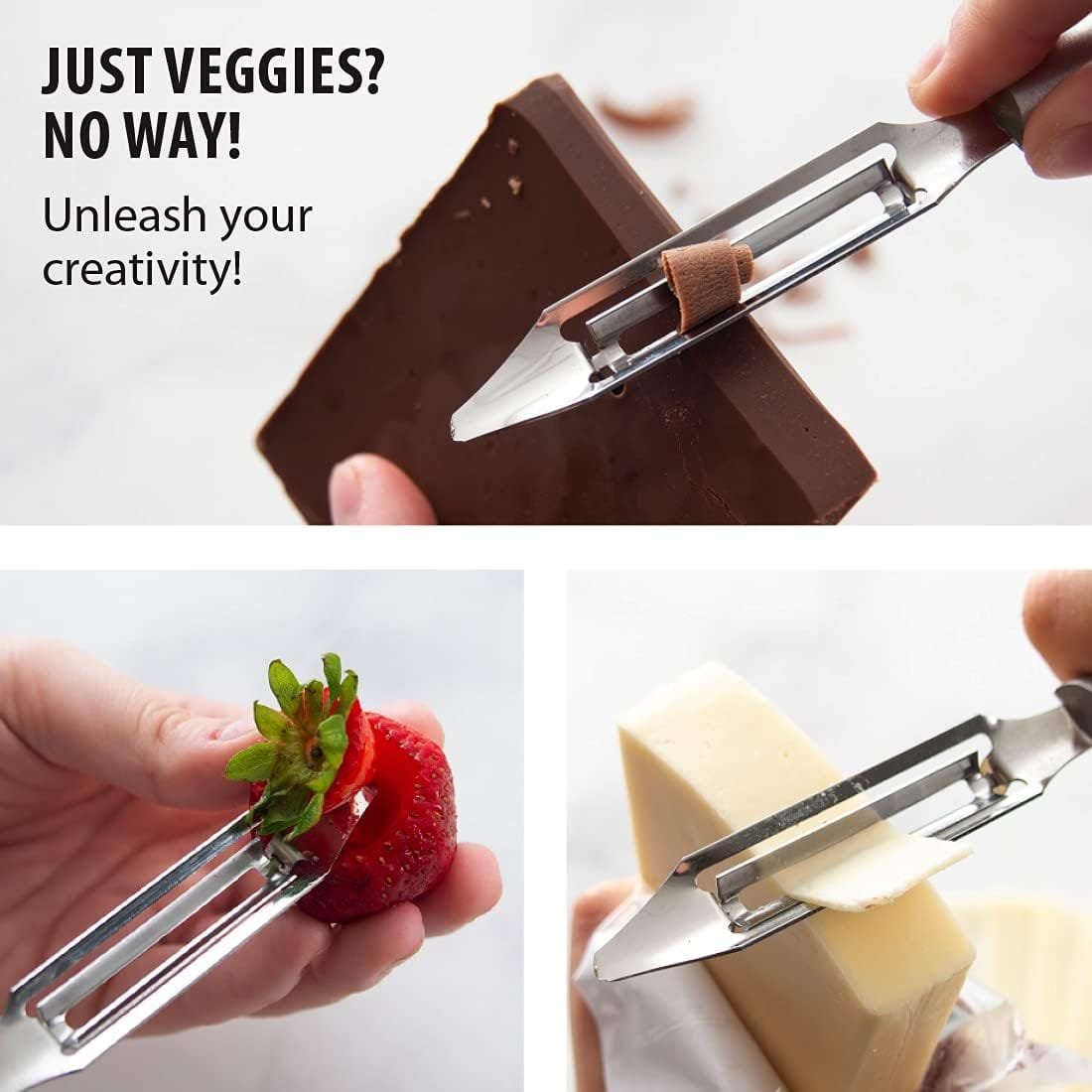 RADA Vegetable Peeler Stainless Steel Blade with Aluminum Made in The USA, 7-1/4 Inches, 8, Pack of 2 RADA Vegetable Peeler Stainless Steel Blade with Aluminum Made in The USA, 7-1/4 Inches, 8, Pack of 2