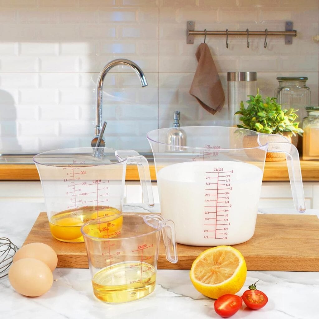 Recogwood 10 Pieces Measuring Cups and Spoons set, Stackable Measuring Cup with Lid, Kitchen Cooking Baking Measuring Spoons Set for Liquid and Dry, BPA Free, Dishwasher Safe Recogwood 10 Pieces Measuring Cups and Spoons set, Stackable Measuring Cup with Lid, Kitchen Cooking Baking Measuring Spoons Set for Liquid and Dry, BPA Free, Dishwasher Safe