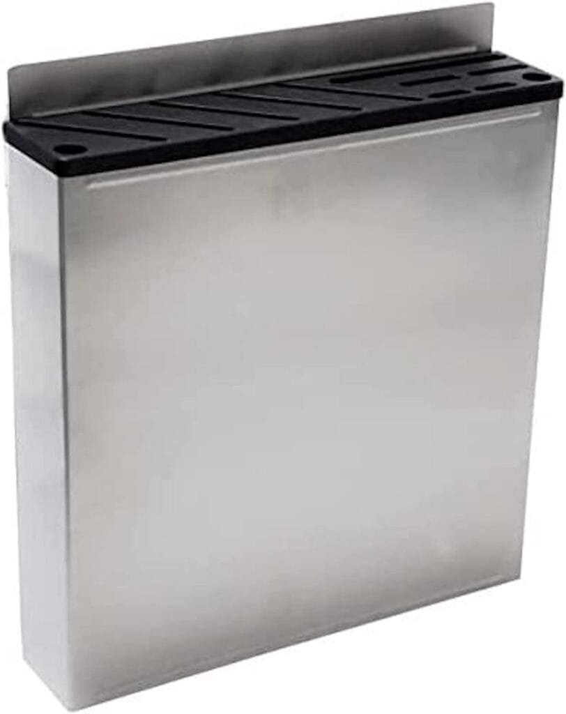 Restaurant/Commercial Kitchen Knife Rack - Holds 10 Knives  Honing Steels - Stainless Steel Wall Mounted Knife Storage Restaurant/Commercial Kitchen Knife Rack - Holds 10 Knives  Honing Steels - Stainless Steel Wall Mounted Knife Storage