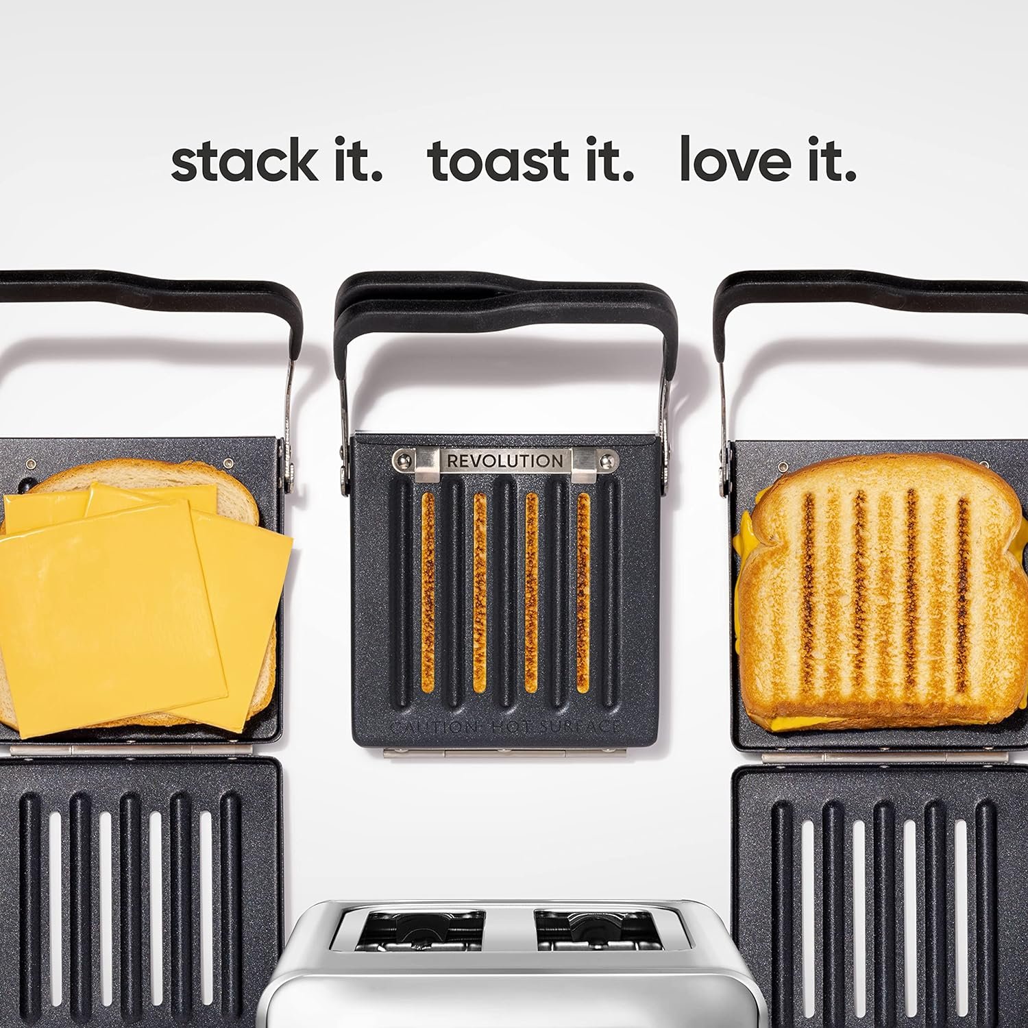 Revolution Toastie Press, Quesadilla  Panini Press Sandwich Maker for All Toasters