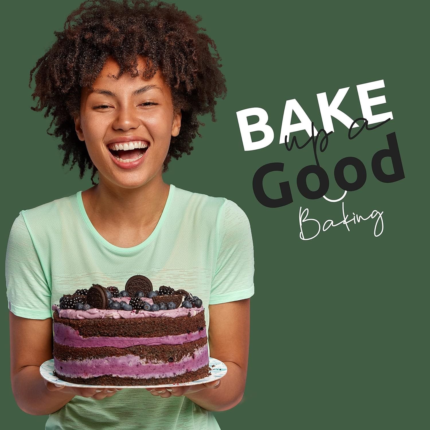 RFAQK 133PCs Round Cake Pans Sets for Baking + Cake Decorating Supplies - 3 Non-Stick 8 Inch Cake Pan with Baking Supplies, Piping Tips, Cake Leveler, Icing Spatula and 35 Parchment Papers with eBook