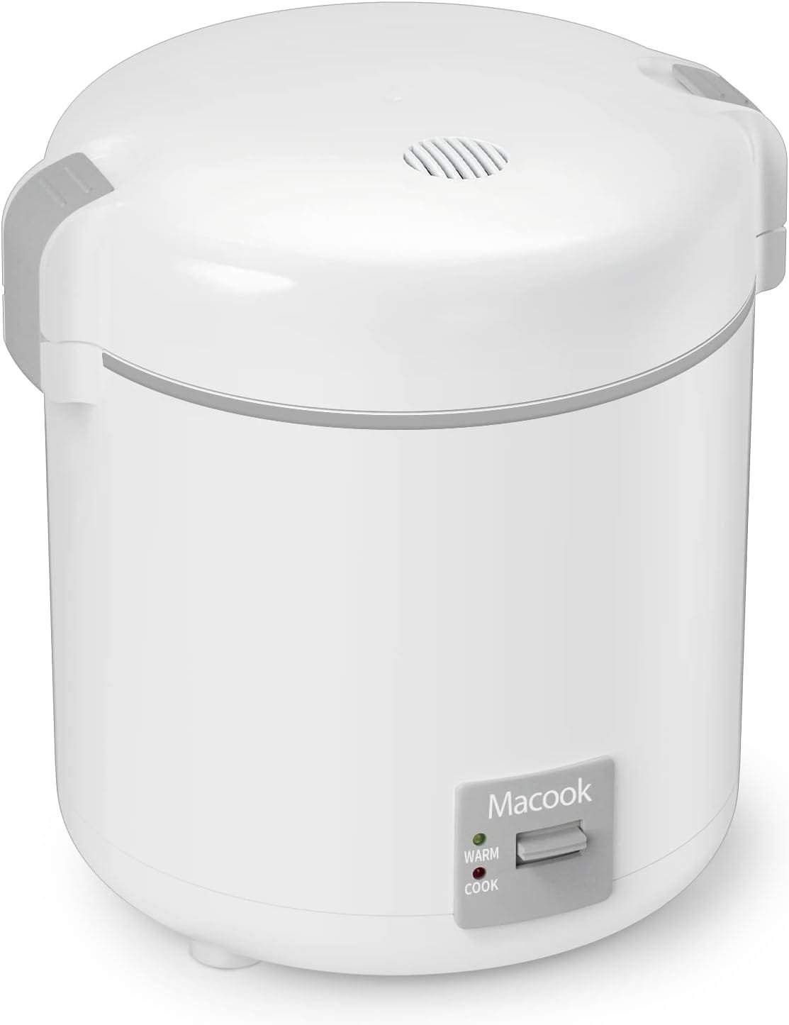 Rice Cooker Small 1-1.5 Cups Uncooked(3 Cups Cooked), Mini Rice Cooker with Removable Nonstick Pot, One TouchKeep Warm Function, Travel Rice Cooker for Soup Grain Oatmeal Veggie, White