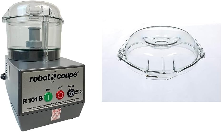 Robot Coupe R101B CLR Combination Food Processor, 2.5 Quart Clear Batch Bowl, Polycarbonate, Clear, 120v