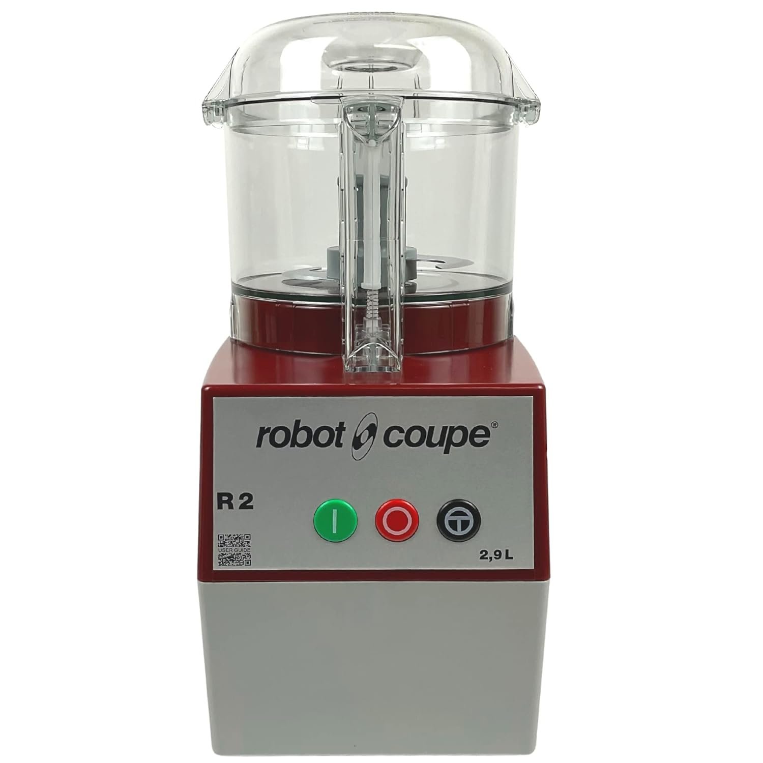 Robot Coupe R2N CLR Continuous Feed Combination Food Processor with 2.9 Liter Clear Polycarbonate Bowl, 1-HP, 120-Volts