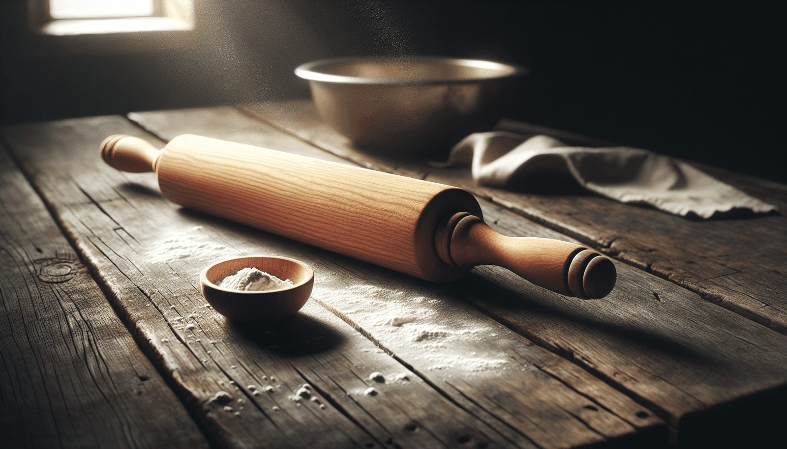 Rolling Pin, 14.9 inch french rolling pin, Wooden rolling pins for Fondant, Pie Crust, Cookie, Pastry, Dough, Tapered dumpling rolling pin with smooth construction