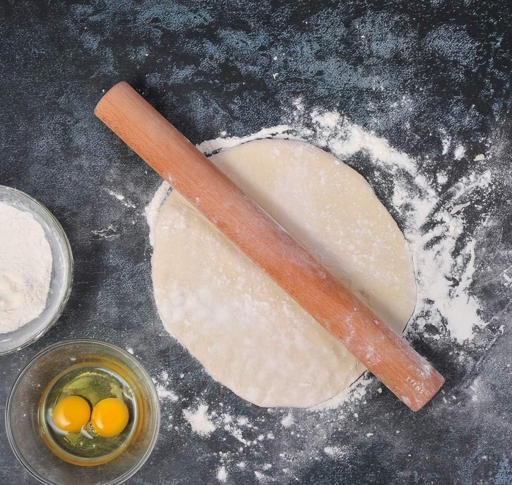 Rolling Pin 18 Inch, Professional Dowel Wood Rolling Pins for Baking Pasta Pizza Pie and Cookie, Wooden Dough Roller Pin ¨C Baking Supplies Tools (Straight Style, Large 1.75 Inch Diameter) Rolling Pin 18 Inch, Professional Dowel Wood Rolling Pins for Baking Pasta Pizza Pie and Cookie, Wooden Dough Roller Pin ¨C Baking Supplies Tools (Straight Style, Large 1.75 Inch Diameter)