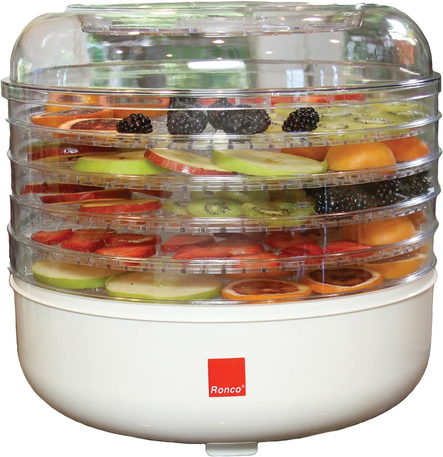 Ronco 5-Tray Electric Food Dehydrator, Classic White