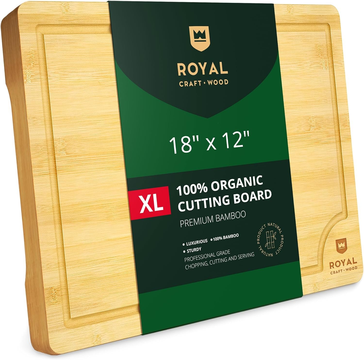 royal-craft-wood-extra-large-cutting-boards-for-kitchen-meal-prep-serving-bamboo-wood-cutting-board-with-deep-juice-groo - Cooking Appliance World