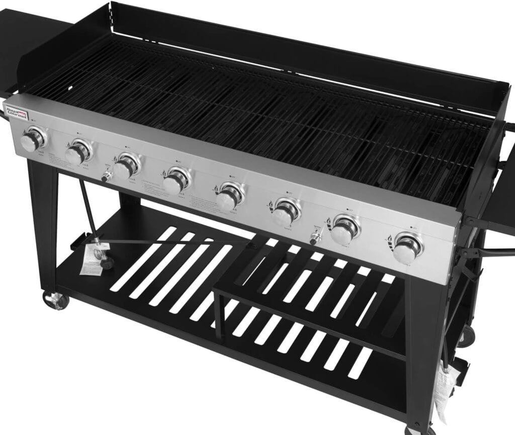 Royal Gourmet Event 8-Burner BBQ Propane Gas Grill with Cover, Picnic or Camping Outdoor