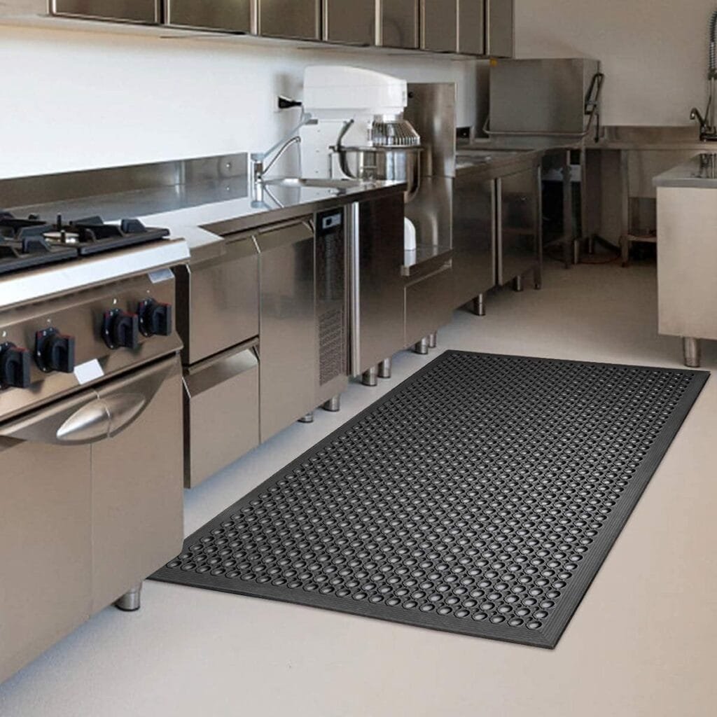Rubber Floor Mat Anti-Fatigue Non Slip Floor Mats 36 x 60 New Commercial Heavy Duty Drainage Rubber Kitchen Mat Black Bar Floor Mat Rubber Floor Mat Anti-Fatigue Non Slip Floor Mats 36 x 60 New Commercial Heavy Duty Drainage Rubber Kitchen Mat Black Bar Floor Mat