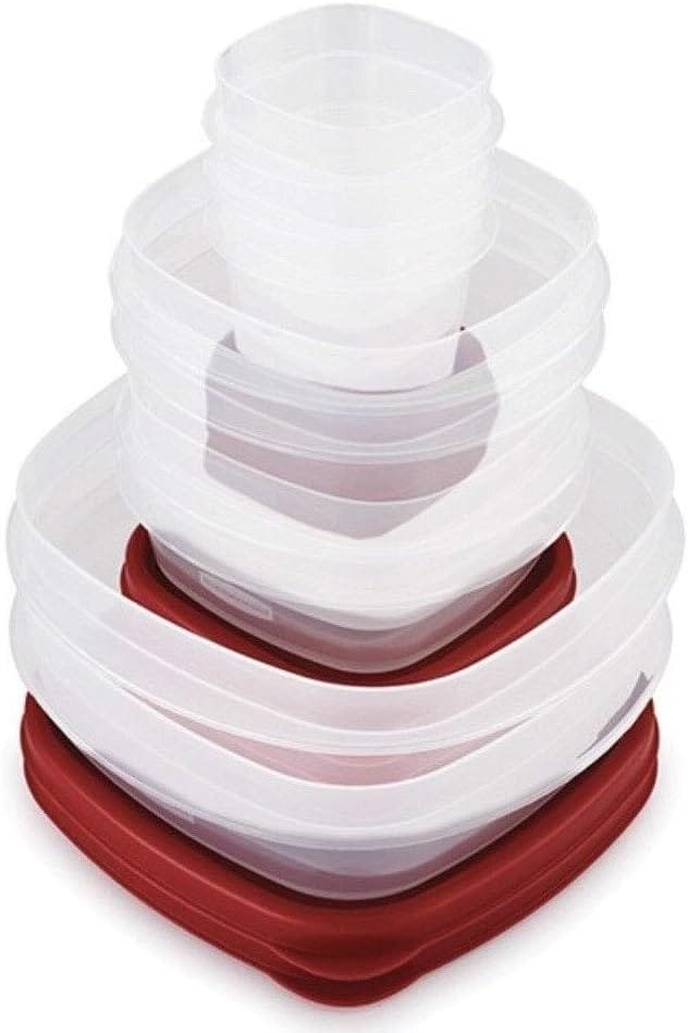 Rubbermaid 38 Piece Easy Find Lid Red Food Storage Set - Kitchen Storage