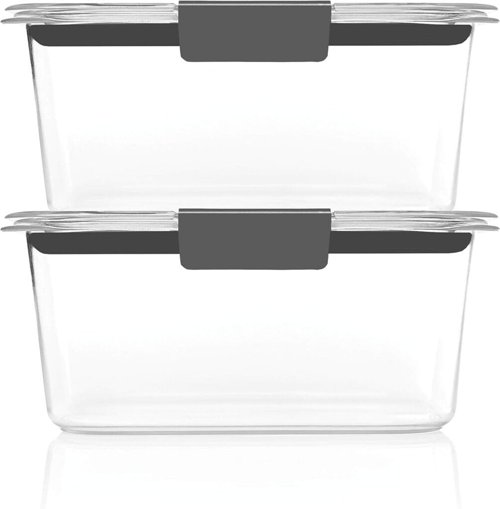 Rubbermaid Brilliance BPA Free Food Storage Containers with Lids, Airtight, for Lunch, Meal Prep, and Leftovers, Set of 5 (3.2 Cup) Rubbermaid Brilliance BPA Free Food Storage Containers with Lids, Airtight, for Lunch, Meal Prep, and Leftovers, Set of 5 (3.2 Cup)
