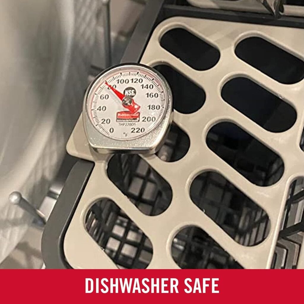 Rubbermaid Commercial Products Food/Meat Instant Read Thermometer, Pocket Size, Dishwasher Safe, Red, For Meat/Food Cooking and Grilling/Oven Rubbermaid Commercial Products Food/Meat Instant Read Thermometer, Pocket Size, Dishwasher Safe, Red, For Meat/Food Cooking and Grilling/Oven