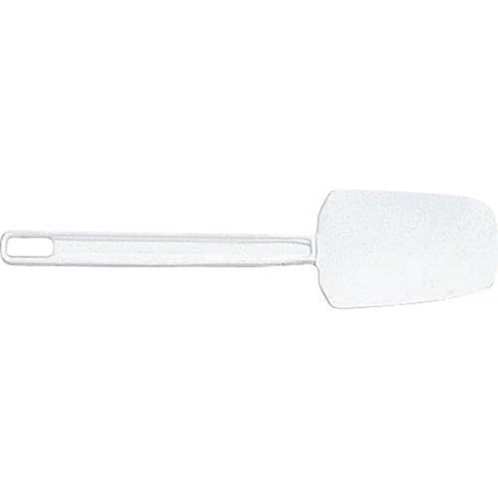 Rubbermaid Commercial Products Scraper Spatula/Food Scraper, 13.5-Inch, Dishwasher Safe, Heavy Duty Rubber Silicone Spatula for Cooking/Baking, White