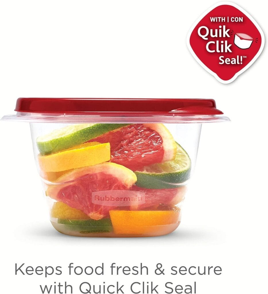 Rubbermaid TakeAlongs Food Storage Containers, 52 Pieces, Ruby Red Rubbermaid TakeAlongs Food Storage Containers, 52 Pieces, Ruby Red