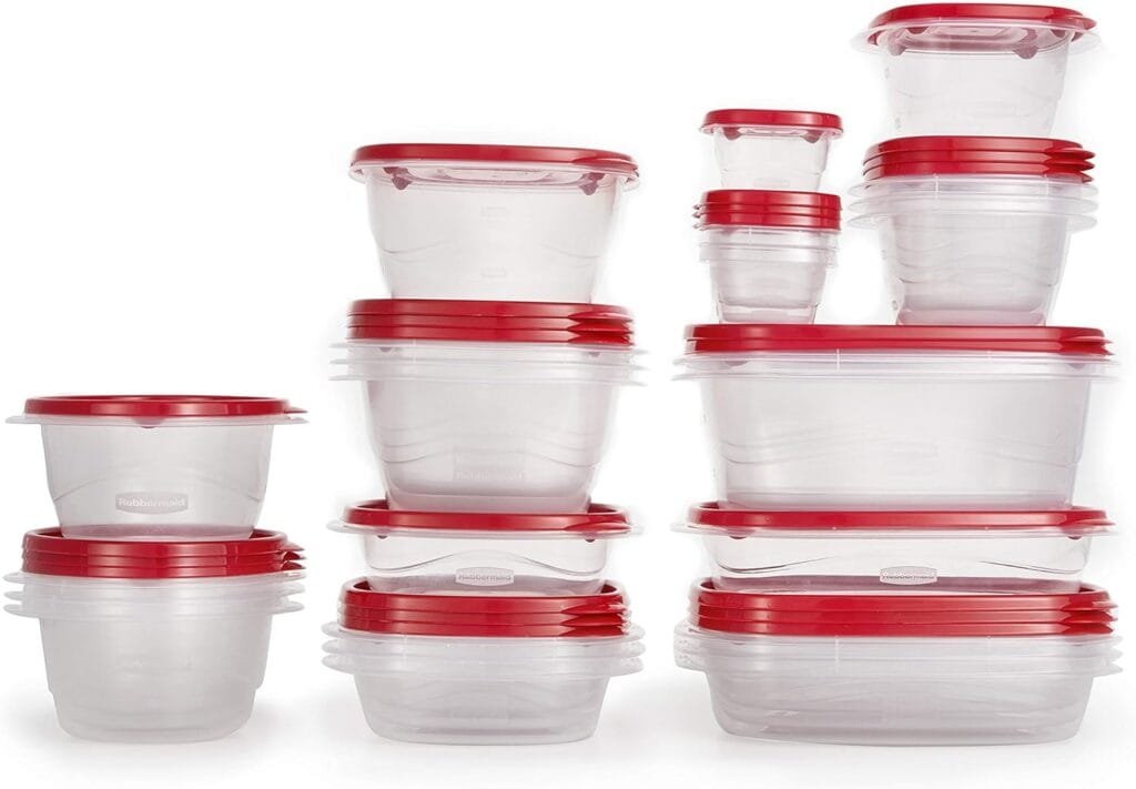 Rubbermaid TakeAlongs Food Storage Containers, 52 Pieces, Ruby Red Rubbermaid TakeAlongs Food Storage Containers, 52 Pieces, Ruby Red